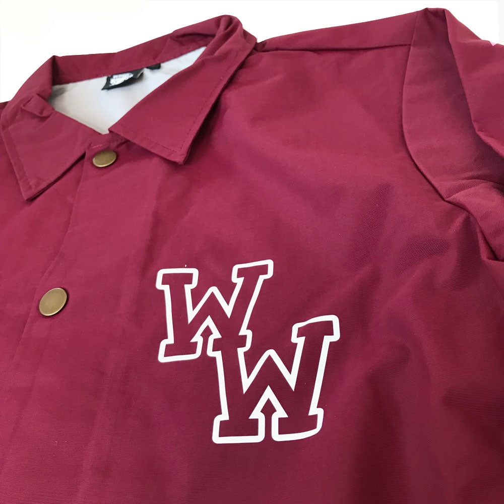 WW COACH JACKET (BURGUNDY)