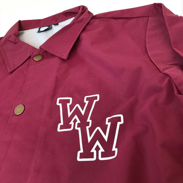 WW COACH JACKET (BURGUNDY)