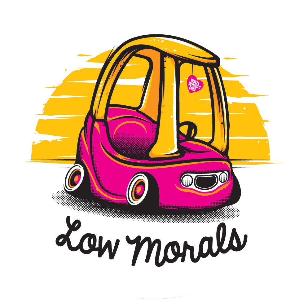 Blue/Pink Low Morals Air Freshener Pack