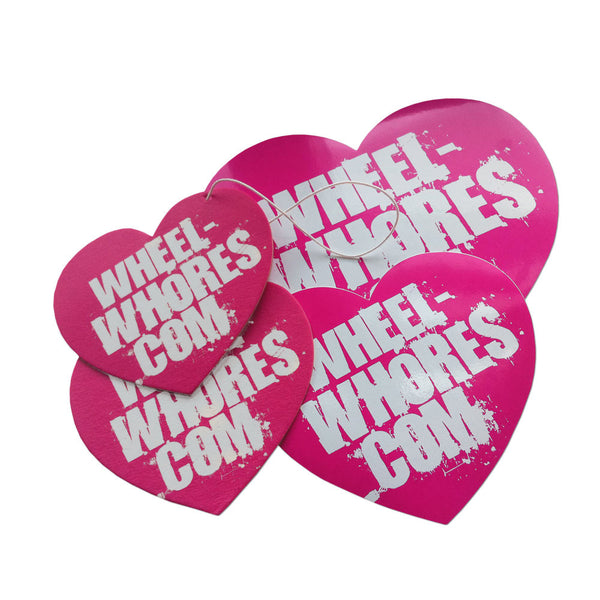 Pink Sticker & Air Freshener Combo Pack