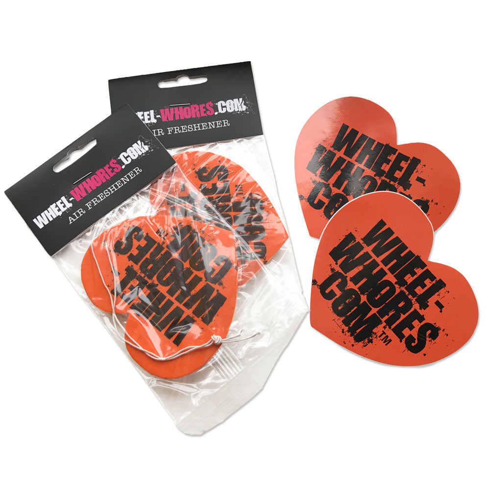 Orange Sticker & Air Freshener Combo Pack