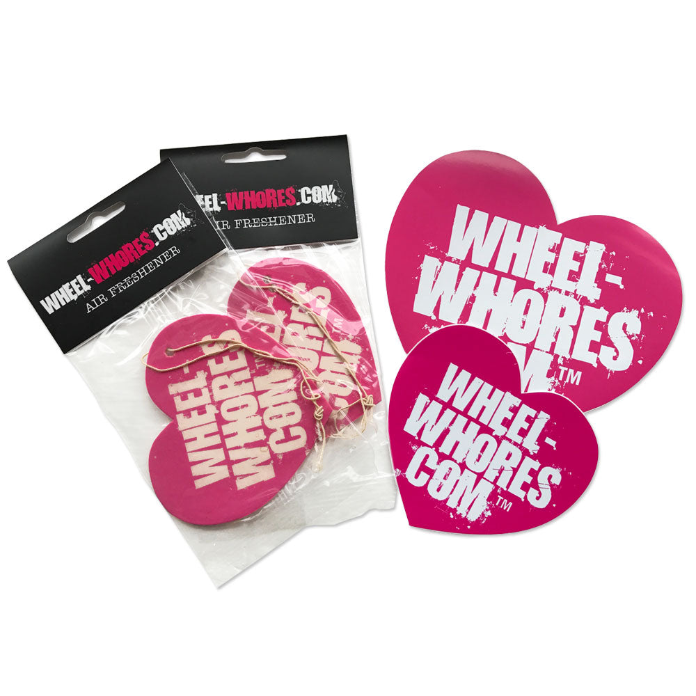 Pink Sticker & Air Freshener Combo Pack