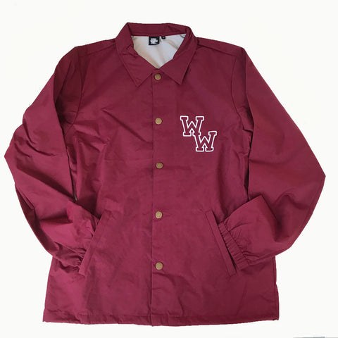 WW COACH JACKET (BURGUNDY)