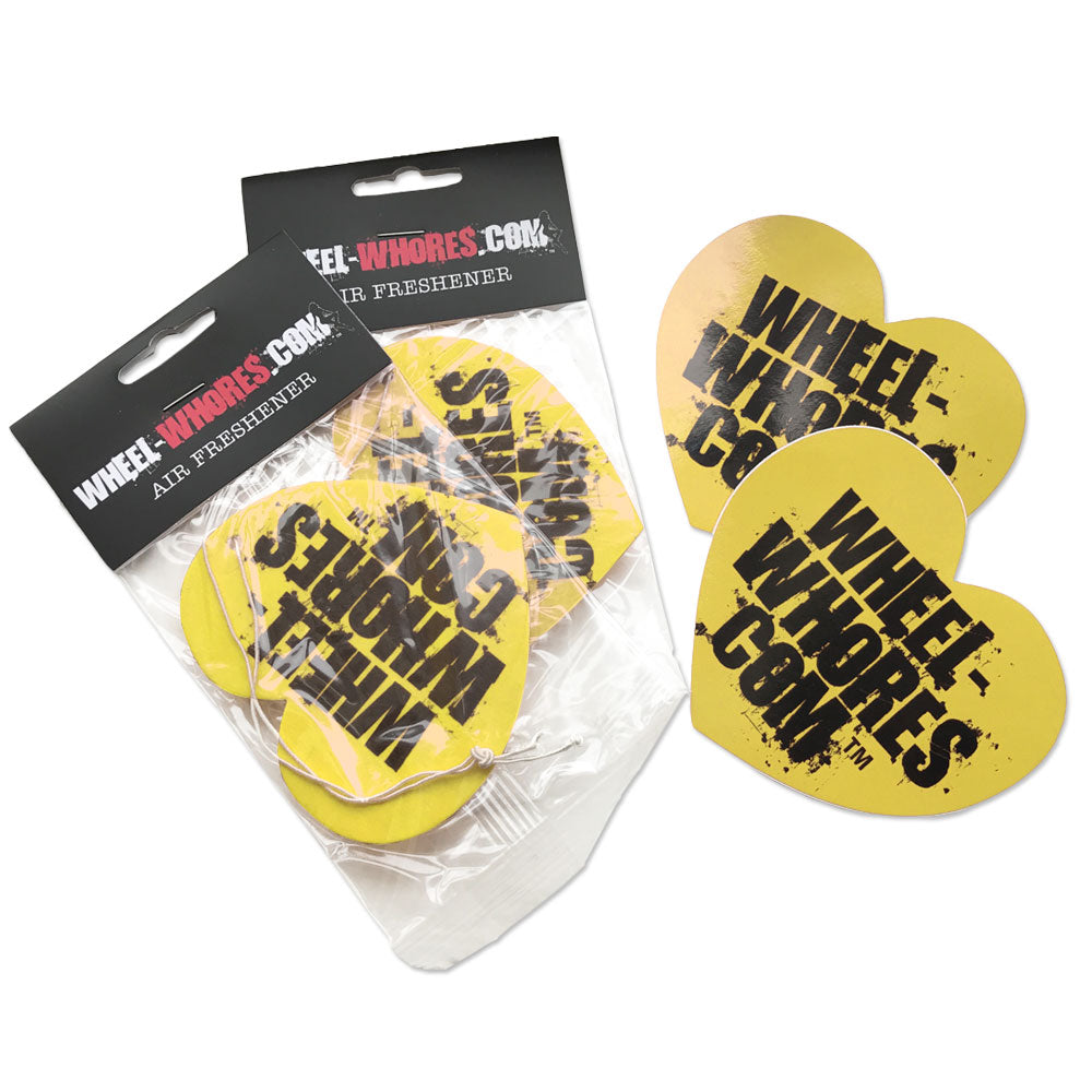 Yellow Sticker & Air Freshener Combo Pack