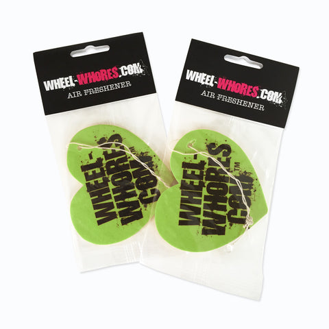 Limited Edition Lime Green Heart Air Freshener Pack
