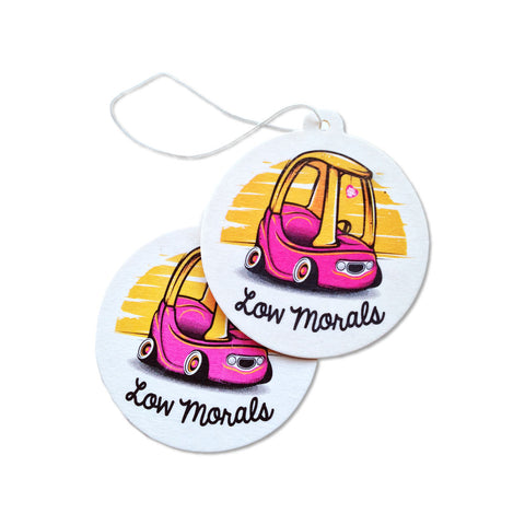 Low Morals Sticker & Air Freshener Combo Pack